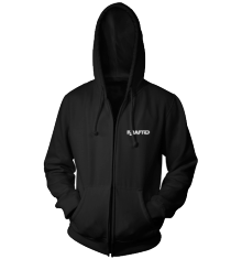LOGO WHITE/BLACK ZIP